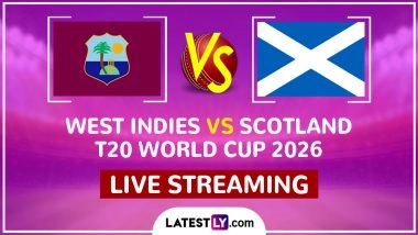 West Indies vs Scotland Live Streaming Online and Free Telecast, T20 World Cup 2026 Match 2