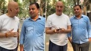 'Honesty Wins': Veteran Actor Anupam Kher Lauds Security Guard for Finding and Returning Lost Credit Card During Morning Walk (Watch Video)