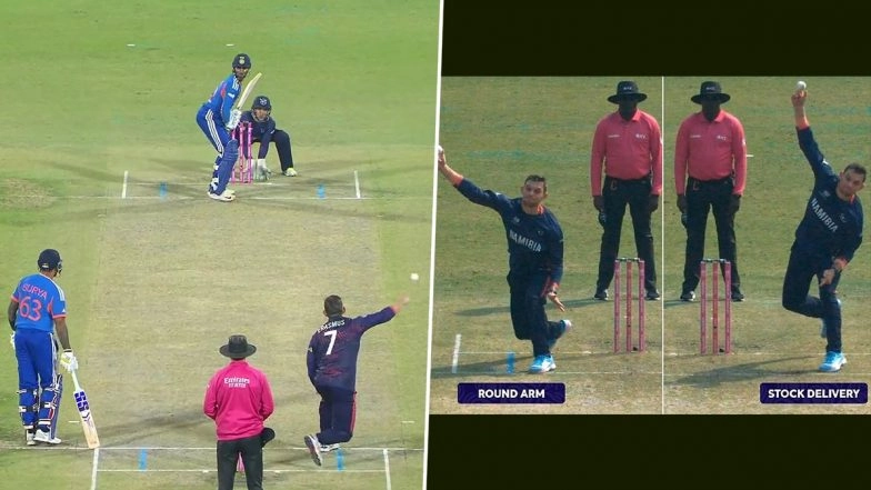 'Usman Tariq of Namibia' Fans Link Gerhard Erasmus' Bowling Action to Pakistan Mystery Spinner During IND vs NAM T20 World Cup 2026 Match