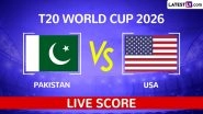 Pakistan vs USA Live Score Updates, T20 World Cup 2026 Match 12