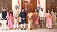 Arjun Tendulkar-Saaniya Chandok Wedding: Sachin Tendulkar Meets President Droupadi Murmu, Extends Invitation to Son&rsquo;s Wedding (See Pics)