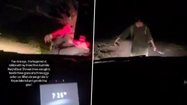 Ludhiana: Heroic NRI Woman Wields Sword, Foils Daring Robbery Attempt in Punjab; Viral Video Surfaces