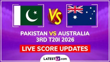 Pakistan vs Australia Live Score Updates of 3rd T20I 2026: Check Playing XIs; Travis Head Rested