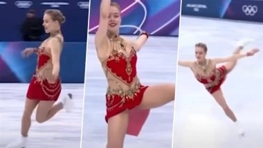 Russian-Georgian Figure Skater Anastasiia Gubanova Dazzles With Bollywood Hits ‘San Sanana’ and ‘Jogi’ at Winter Olympics 2026 (Watch Viral Video)