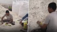&lsquo;Yuvraj Poha&rsquo; Under Scanner? Viral Video Shows Workers Sitting on Chivda While Packing, Sparks Hygiene Row