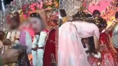 Bihar Wedding Horror: Bride Shot on Stage During Jaimala Ceremony in Buxar, Suspected Ex-Lover on the Run (Watch Video)