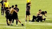 Lionel Messi Escapes Unhurt After Being Knocked Down By Fan During Pitch Invasion Between Inter Miami and Independiente del Valle Club Friendly Match (Watch Video) Lionel Messi Escapes Unhurt After Being Knocked Down By Fan During Pitch Invasion Between Inter Miami and Independiente del Valle Club Friendly Match (Watch Video)