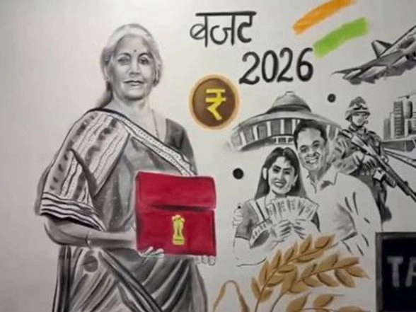 Entertainment News | Amroha: Charcoal Artist Creates Stunning Sketch of Nirmala Sitharaman for Union Budget 2026