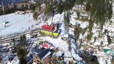 India News | Rain and Snowfall Lash Parts of Himachal; IMD Warns of Thunderstorms and Fresh Western Disturbance