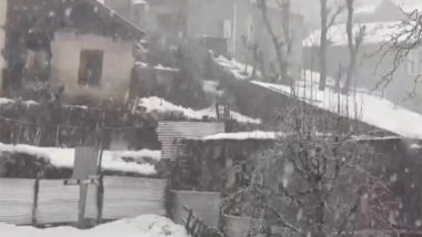 India News | J-K: Fresh Snowfall Hits Bhaderwah; Authorities Issue Advisory