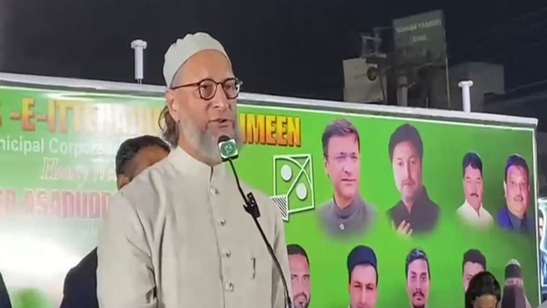 India News | Telangana: Owaisi Urges Voters in Nalgonda to Back AIMIM in Upcoming Civic Polls