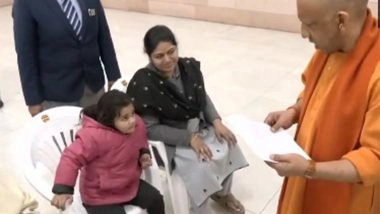India News | UP: CM Yogi Addresses Public Grievances During 'Janta Darshan', Assures School Admission to Young Girl