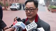 India News | BJP to Have 4-5 Speakers Today on Motion of Thanks; PM Modi to Reply on Feb 4: Rijiju