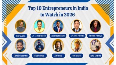 Business News | Top 10 Entrepreneurs in India to Watch in 2026