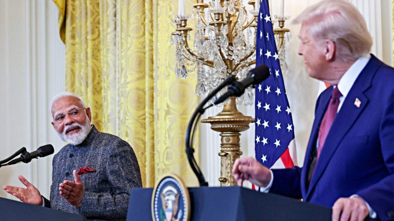 World News | President Trump's Leadership Vital for Global Peace and Prosperity, India Supports His Efforts for Peace: PM Modi