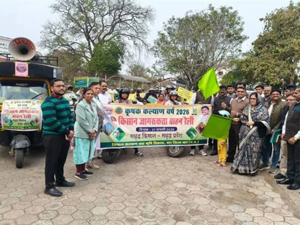 India News | MP: Vehicles Rallies, Krishi Raths Organised to Make Farmers Aware of Adopting Modern Farming Techniques, Enhancing Crop Yield