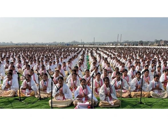 India News | Assam: Sivasagar Makes History: 15,555 Women Set World Record with Dihanam at Jerenga Pathar