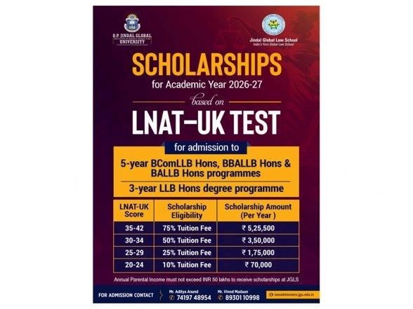 Business News | Jindal Global Law School Closing Early Admissions on 28 February