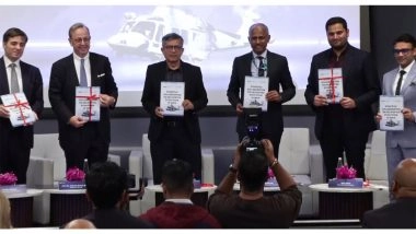 Business News | Adani Defence, Leonardo Sign MoU to Build Integrated Helicopter Manufacturing Ecosystem in India