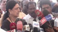 India News | Tamil Nadu: Expelled AIADMK General Secretary Sasikala Expresses Disappointment over Union Budget 2026