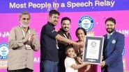 Business News | Jain University's Summit of Future Sets Guinness World Record; 401-Speaker Relay Creates History