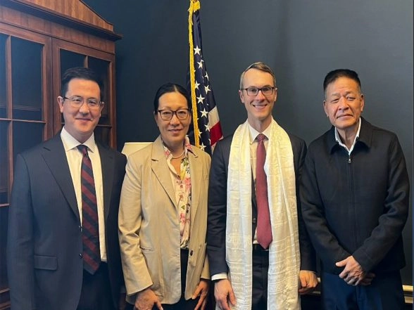 World News | Sikyong Penpa Tsering Meets US Lawmakers at Capitol Hill to Discuss Dalai Lama's Succession