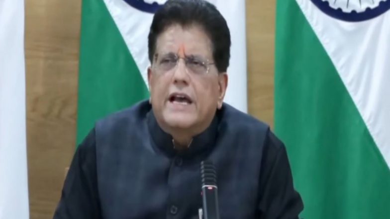 Business News | PM Modi Has Always Championed Agriculture and Dairy Sectors Safeguarding Their Interests: Piyush Goyal on US Trade Deal