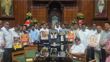 India News | BJP, JD(S) Protest in Karnataka Assembly Seeking Excise Minister RB Timmapur's Resignation over Corruption Allegations
