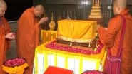 India News | Sacred Devnimori Relics of Lord Buddha Reaches Delhi Ahead of Public Veneration in Colombo