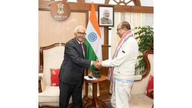 India News | Newly-elected BJP Manipur Legislature Party Leader Yumnam Khemchand Singh Meets Governor Ajay Bhalla
