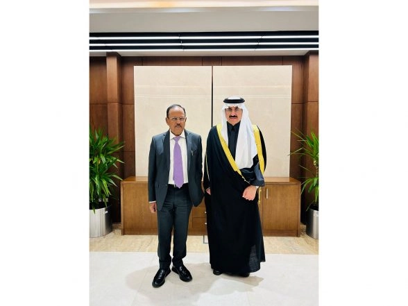 World News | NSA Doval Meets Saudi Counterpart Al-Aiban; Discusses Bilateral Cooperation