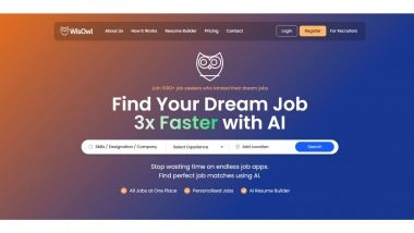 Business News | WisOwl Disrupts India's Rs. 3,774 Crore Online Job Search Market Using AI: Aims to Build Career Intelligence Platform