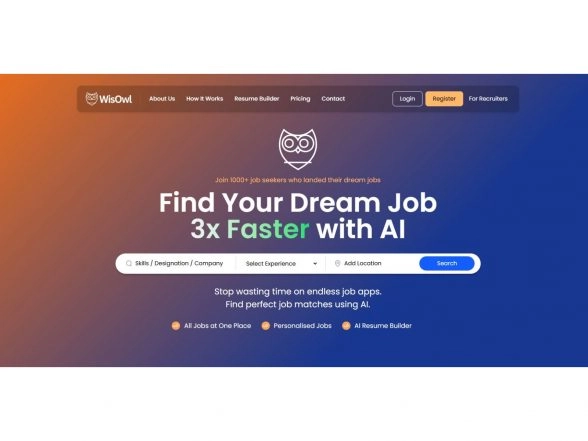 Business News | WisOwl Disrupts India's Rs. 3,774 Crore Online Job Search Market Using AI: Aims to Build Career Intelligence Platform