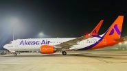 India News | Akasa Air Welcomes Its 33rd Aircraft with All-women Pilot Crew, Marking Its Second Fleet Addition Since January 2026