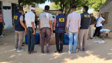 India News | Rajasthan: NCB Busts Mephedrone Manufacturing Lab in Sanchore, Three Held