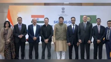 Business News | India, Gulf Cooperation Council Countries Sign Initial Terms for Free Trade Deal