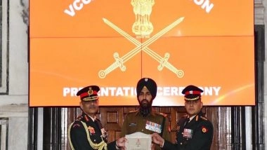 India News | Vice Chief of Army Staff  Lt Gen Pushpendra Singh Awards Unit Citation to IFSU for Service in Eastern Ladakh