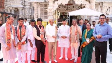 India News | Gujarat CM Bhupendra Patel Visits Ambaji to Pray for Peace and Prosperity