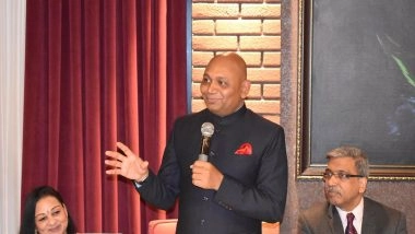 World News | Ambassador to Azerbaijan Abhay Kumar Interacts with Indian Community in Baku