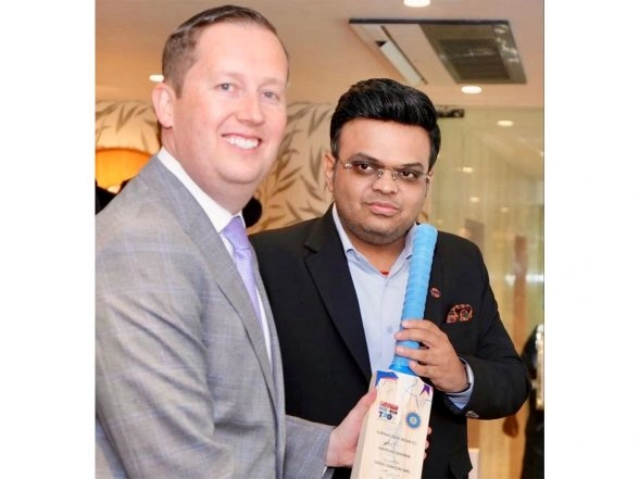 Sports News | US Ambassador Sergio Gor Meets ICC Chairman Jay Shah, Discusses Cricket Growth in USA