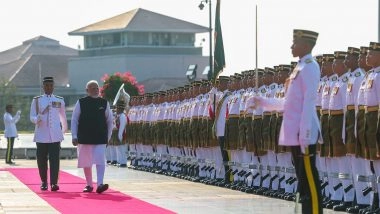 World News | PM Modi Shares Glimpses of Ceremonial Welcome at Perdana Putra, Highlights Deepening India-Malaysia Ties