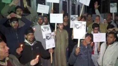 India News | J-K: Shia Community Holds Candle March to Pay Tribute to Islamabad Mosque Blast Victims