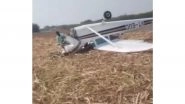 India News | Karnataka: Redbird Private Jet Crash-lands in Vijayapura District