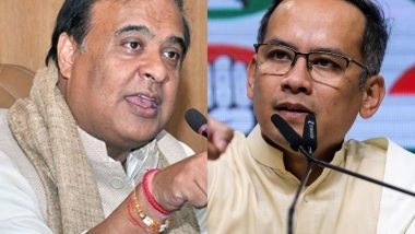 India News | Assam Political Row: Sarma Alleges Espionage; Gogoi Fires Back with 12,000-Bigha Land Grab Claims