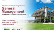 Business News | As AI Reshapes Indian Business, IIM Raipur Launches AI-integrated Advanced General Management Programme