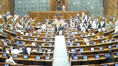 India News | Lok Sabha Adjourned Till Noon Amid Oppn Sloganeering; MPs Demand Discussion on India-US Trade Framework