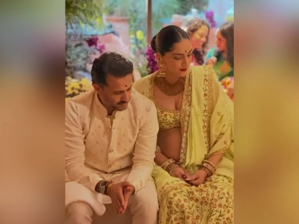 Entertainment News | Sonam Kapoor Redefines Maternity Fashion in Custom Cape Lehenga for Baby Shower