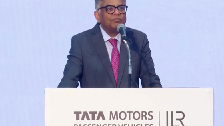 Business News | Tata Motors-JLR to Produce Up to 3 L Vehicles Annually at New Ranipet Facility in TN: Tata Sons Chairman Chandrasekaran