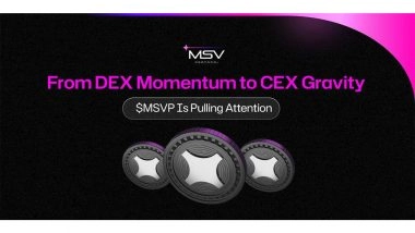 Business News | From DEX Momentum to CEX Gravity: $MSVP Is Pulling Attention