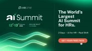 Business News | HROne Announces the World's Largest Virtual AI Summit for HR Leaders Focused on the Future of AI in HR